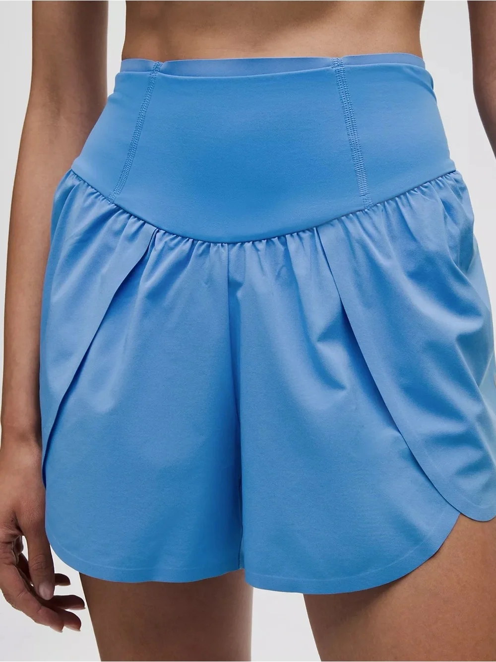lululemon Go Further Super-High-Rise Split Short 3” in Pool Party - Picture 2 of 16